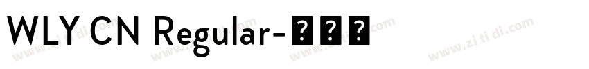 WLY CN Regular字体转换